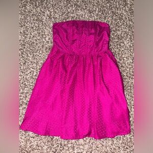 Pink Strapless Mini Dress 🩷